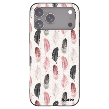 Picasee crna silikonska maskica za Apple iPhone 17 Pro Max - Feather 2