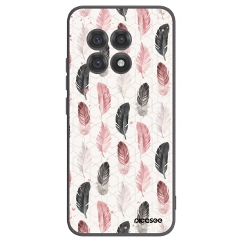Picasee crna silikonska maskica za OnePlus 13R 5G - Feather 2