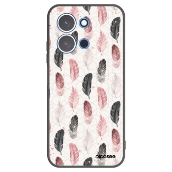 Picasee crna silikonska maskica za Xiaomi Redmi 15C 4G - Feather 2