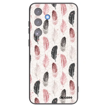 Picasee crna silikonska maskica za Samsung Galaxy S25 FE 5G - Feather 2