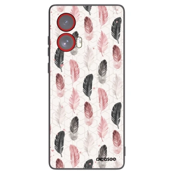 Picasee crna silikonska maskica za Motorola Edge 50 Fusion - Feather 2