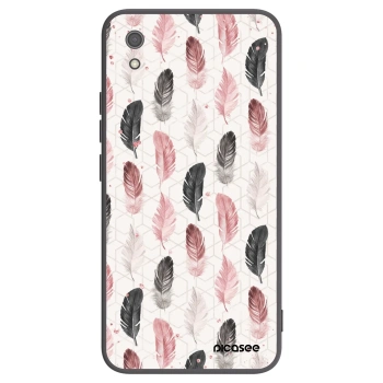Picasee crna silikonska maskica za Xiaomi Redmi 7A - Feather 2