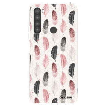 Picasee silikonska prozirna maskica za Xiaomi Redmi Note 8 - Feather 2