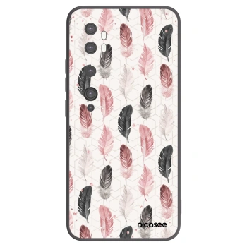 Picasee crna silikonska maskica za Xiaomi Mi Note 10 (Pro) - Feather 2