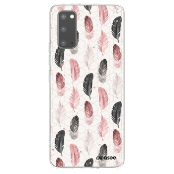 Picasee silikonska prozirna maskica za Samsung Galaxy S20 G980F - Feather 2