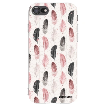 Picasee silikonska prozirna maskica za Apple iPhone SE 2020 - Feather 2