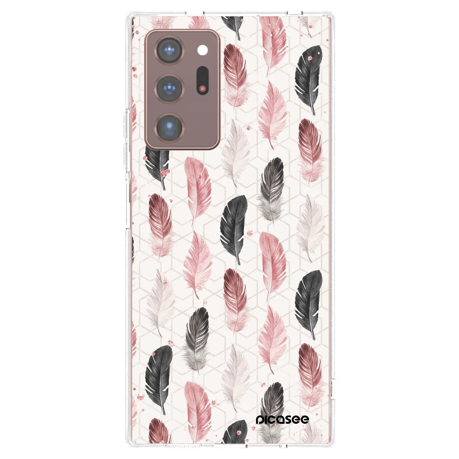 Picasee silikonska prozirna maskica za Samsung Galaxy Note 20 Ultra - Feather 2
