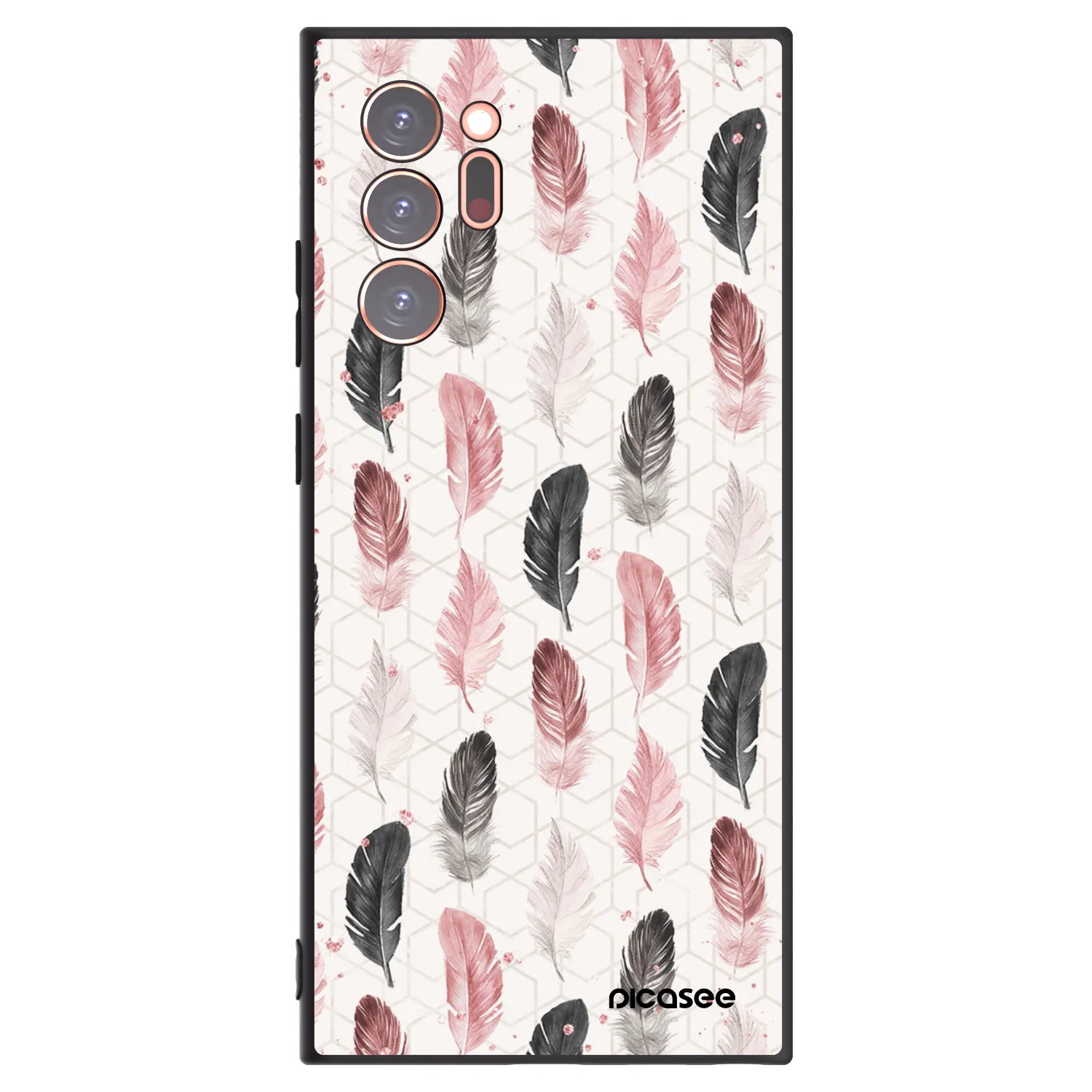 Picasee crna silikonska maskica za Samsung Galaxy Note 20 Ultra - Feather 2