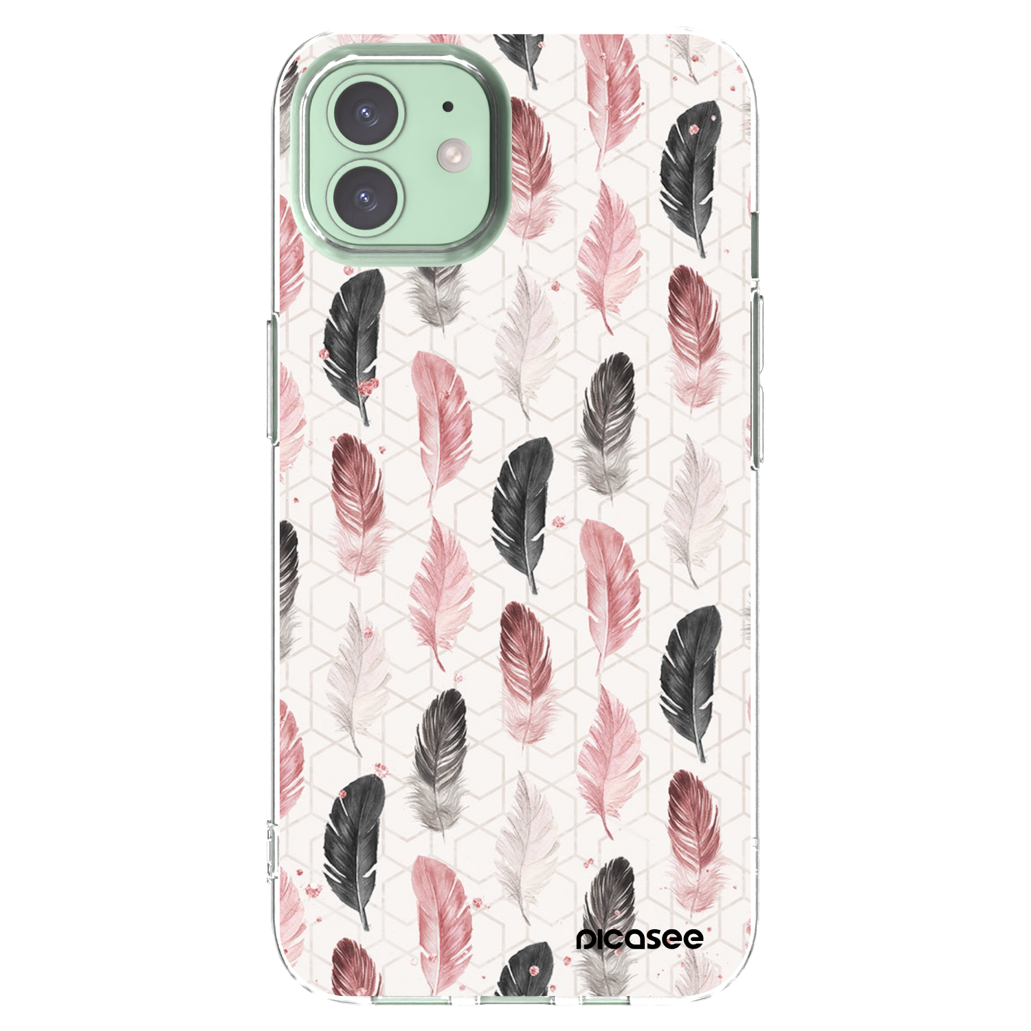 Picasee silikonska prozirna maskica za Apple iPhone 12 Pro - Feather 2