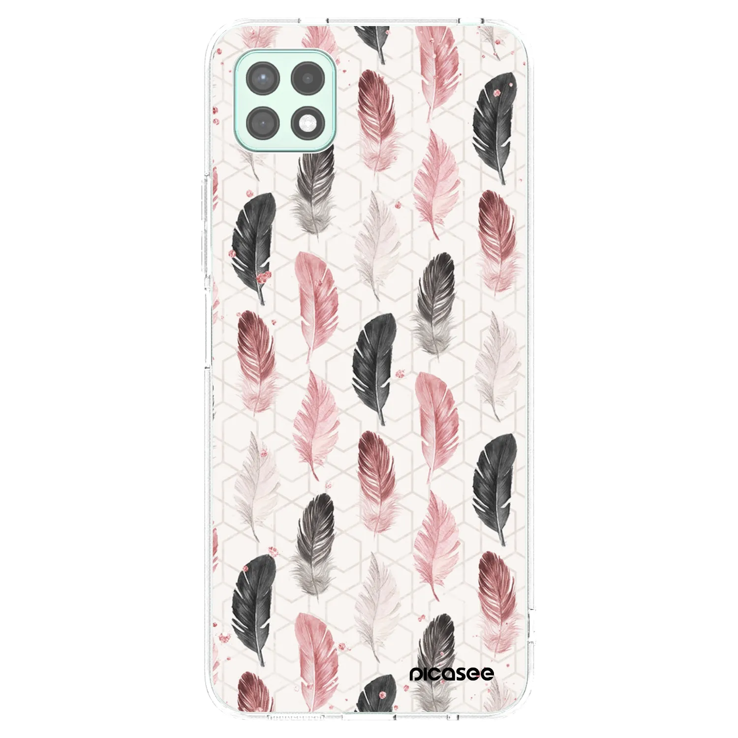 Picasee silikonska prozirna maskica za Samsung Galaxy A22 A226B 5G - Feather 2