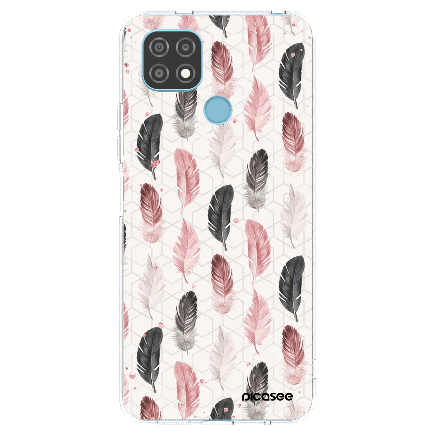 Picasee silikonska prozirna maskica za Realme C21 - Feather 2