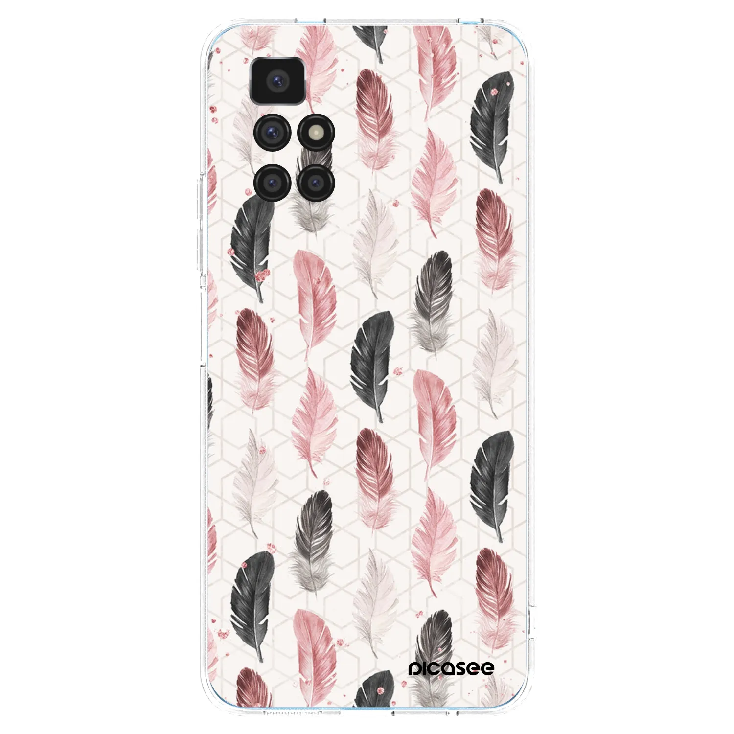 Picasee silikonska prozirna maskica za Xiaomi Redmi 10 - Feather 2