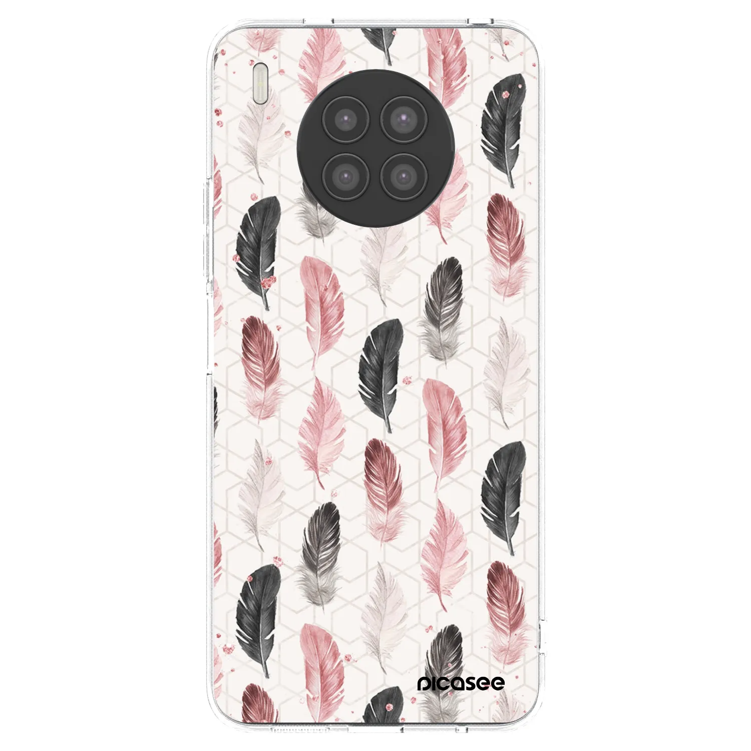 Picasee silikonska prozirna maskica za Huawei Nova 8i - Feather 2