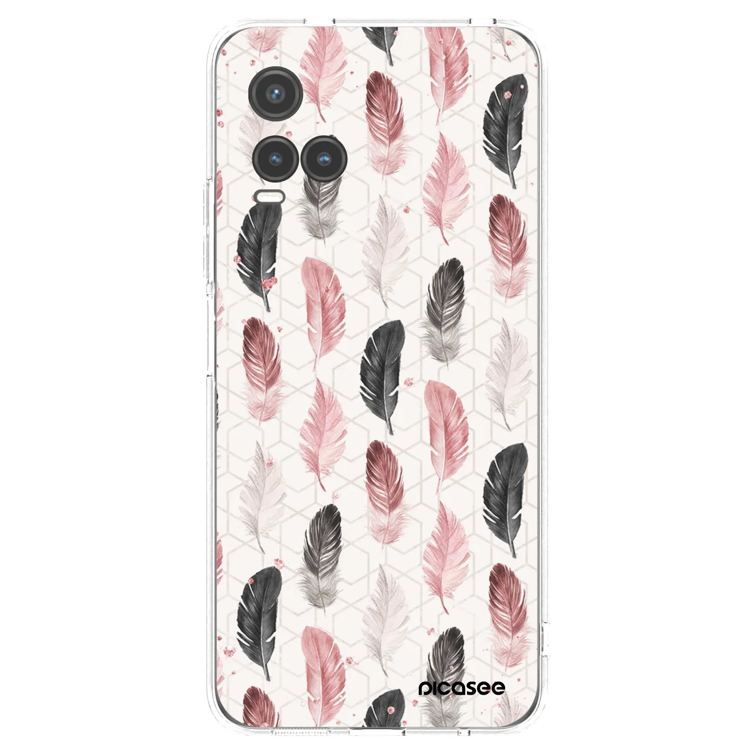 Picasee silikonska prozirna maskica za Vivo Y33s - Feather 2
