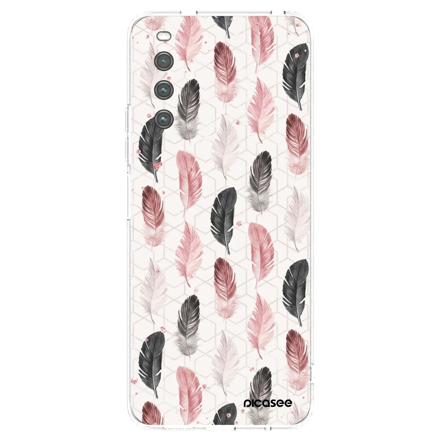 Picasee silikonska prozirna maskica za Sony Xperia 10 IV 5G - Feather 2