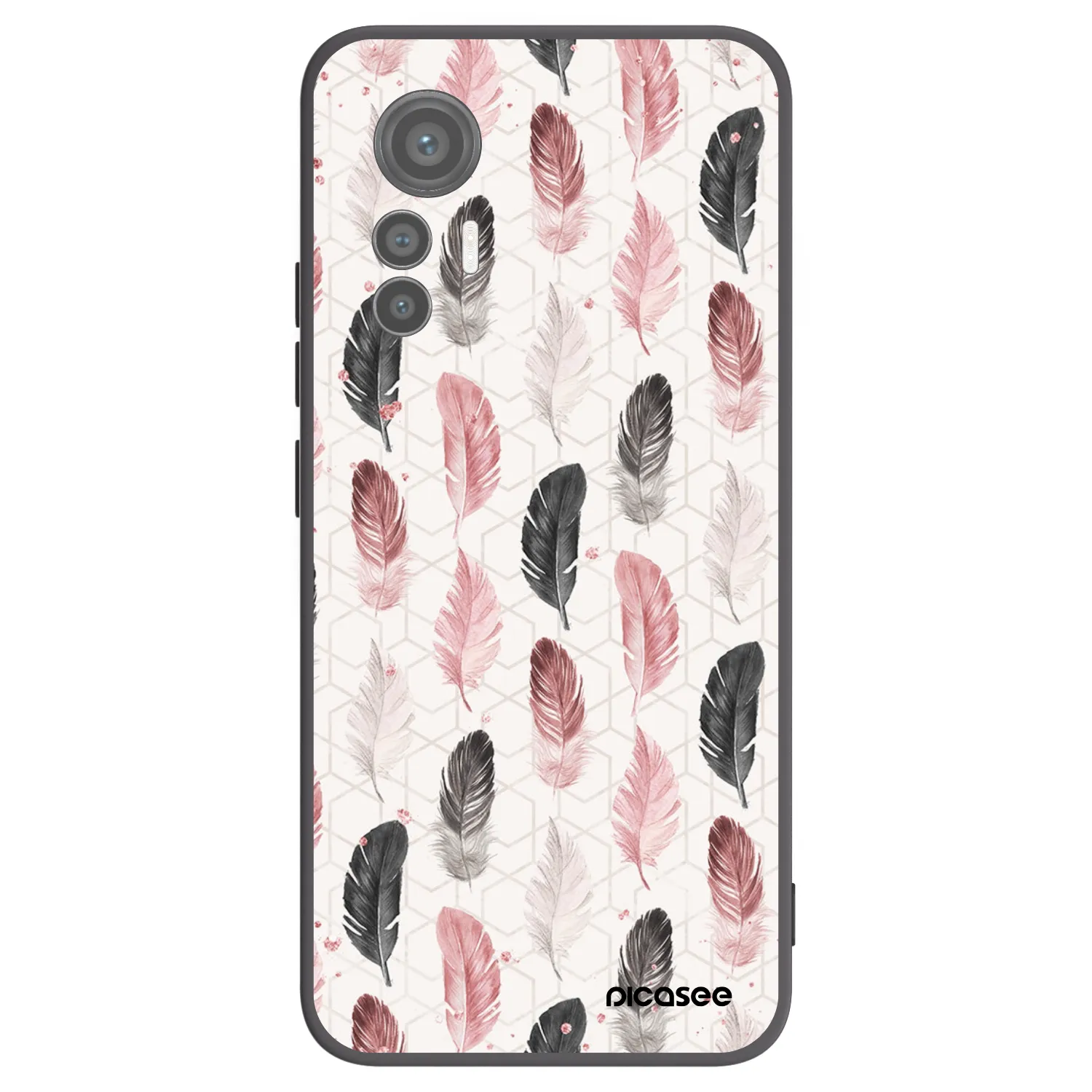 Picasee crna silikonska maskica za Xiaomi 12 Lite - Feather 2