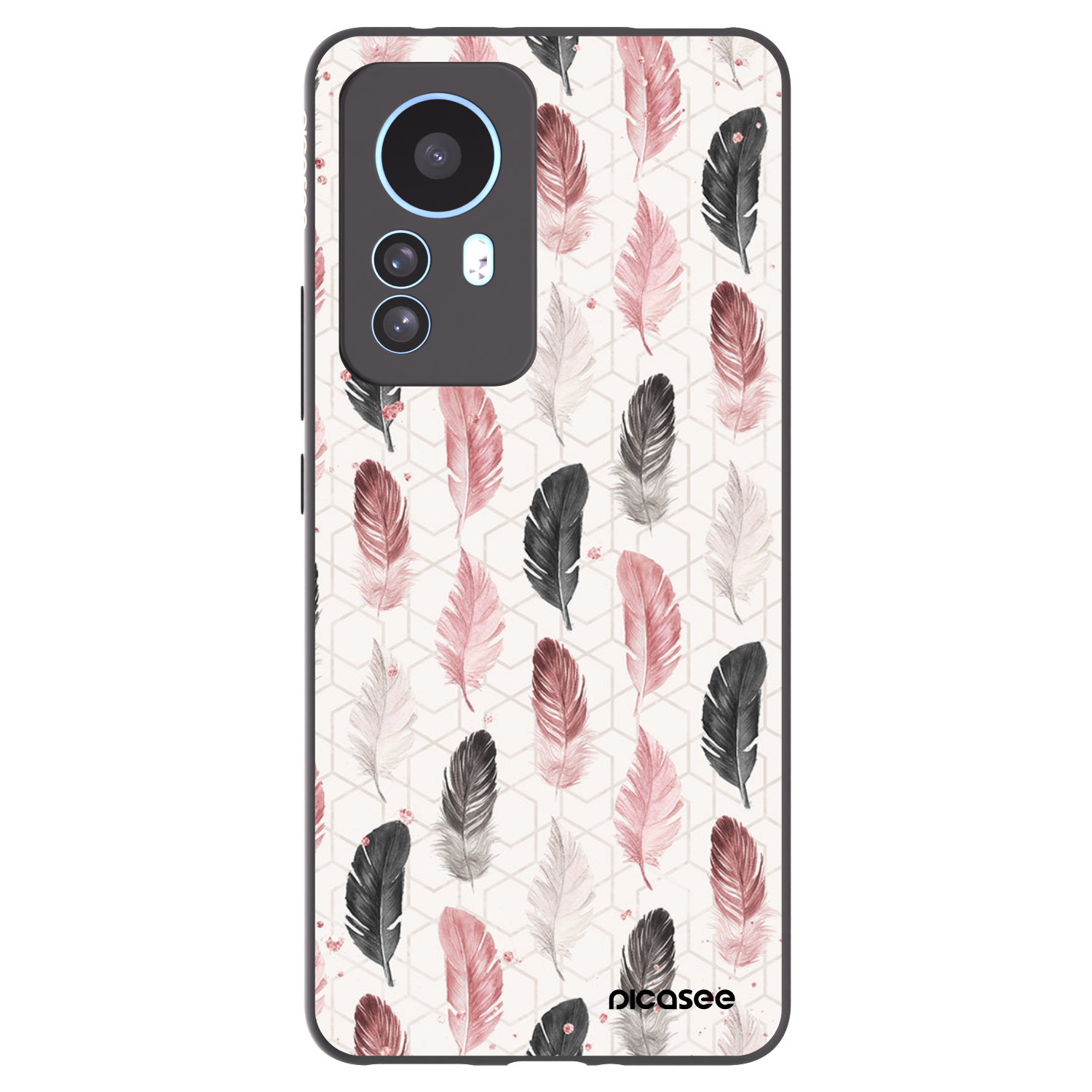 Picasee crna silikonska maskica za Xiaomi 12T - Feather 2