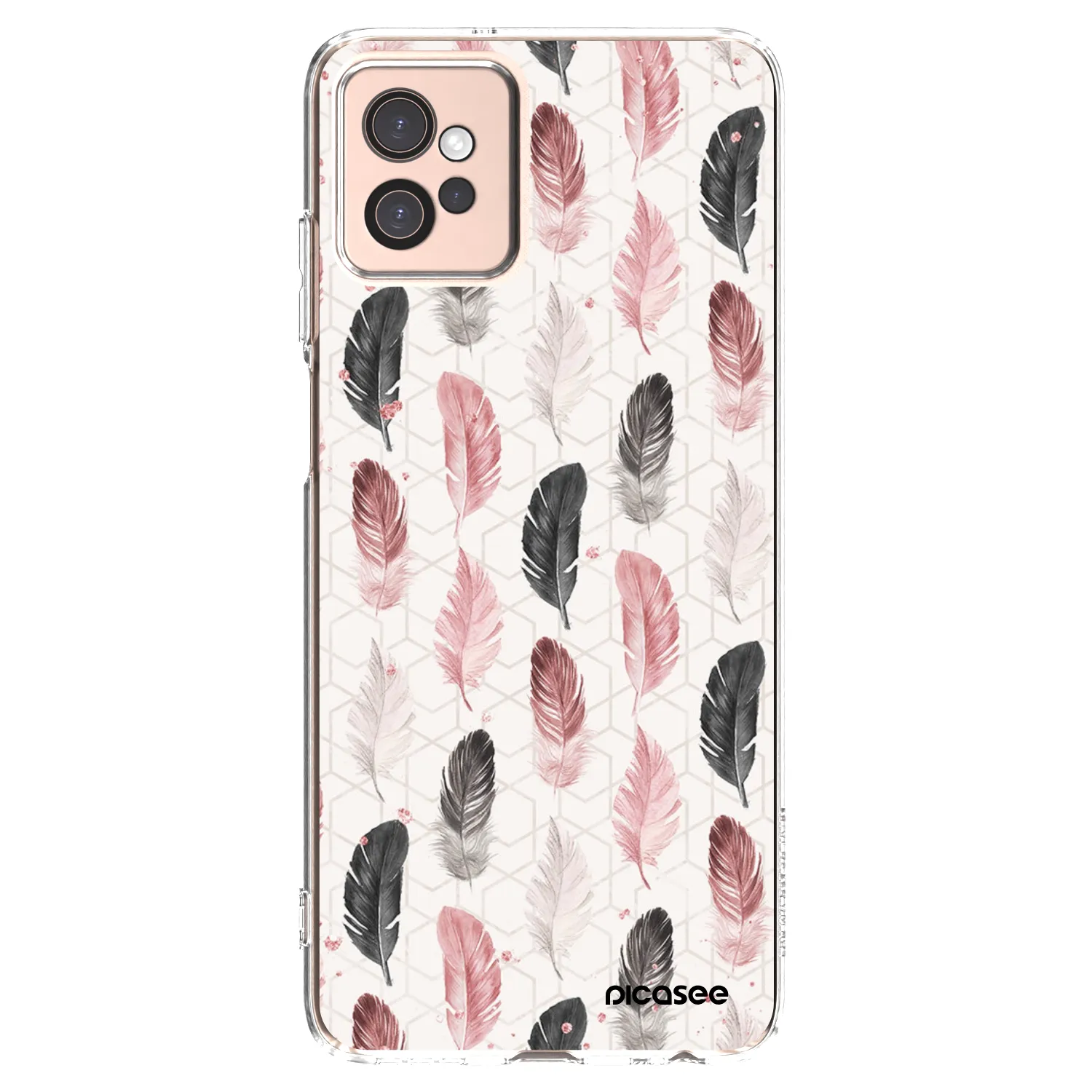 Picasee silikonska prozirna maskica za Motorola Moto G32 - Feather 2