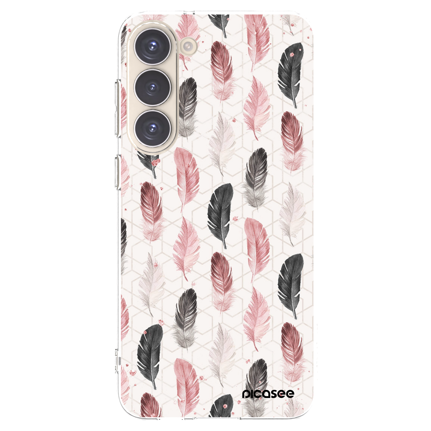 Picasee silikonska prozirna maskica za Samsung Galaxy S23+ 5G - Feather 2