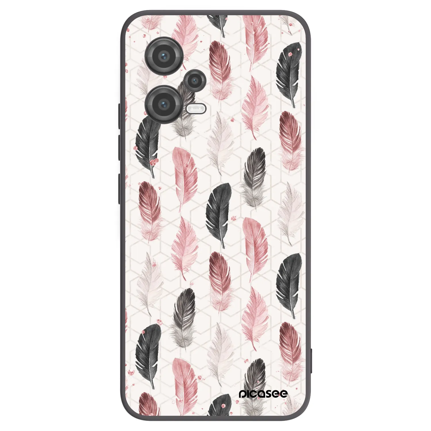 Picasee crna silikonska maskica za Xiaomi Poco X5 - Feather 2