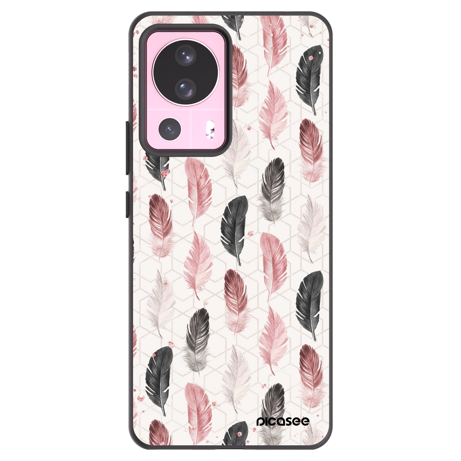 Picasee crna silikonska maskica za Xiaomi 13 Lite - Feather 2