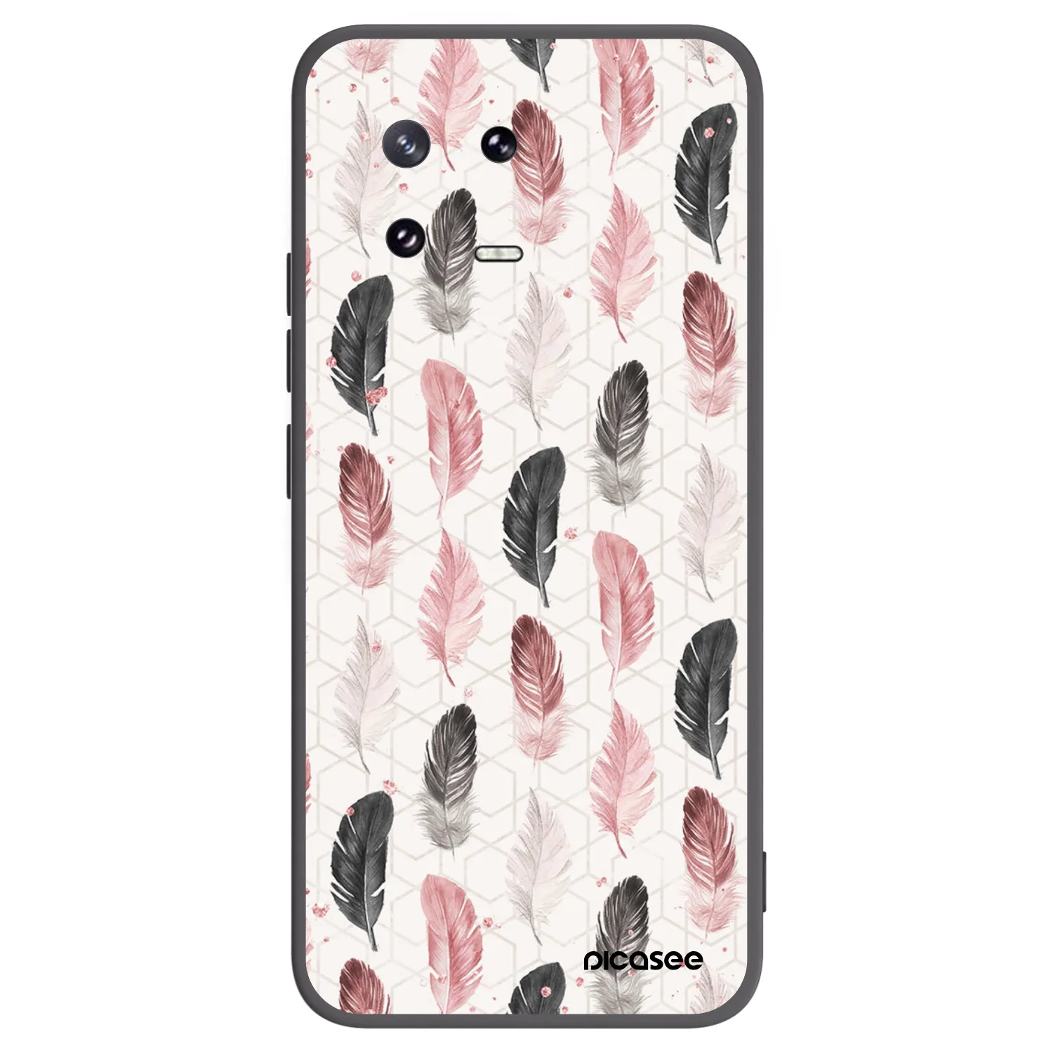 Picasee crna silikonska maskica za Xiaomi 13 Pro - Feather 2
