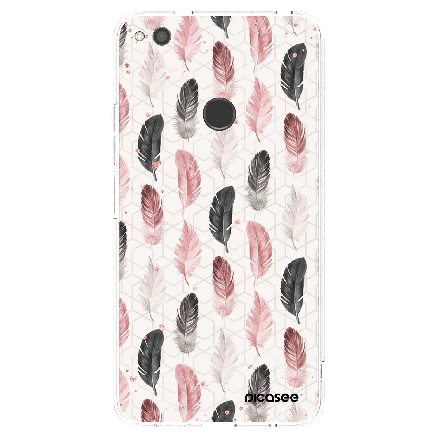Picasee silikonska prozirna maskica za Huawei P9 Lite 2017 - Feather 2