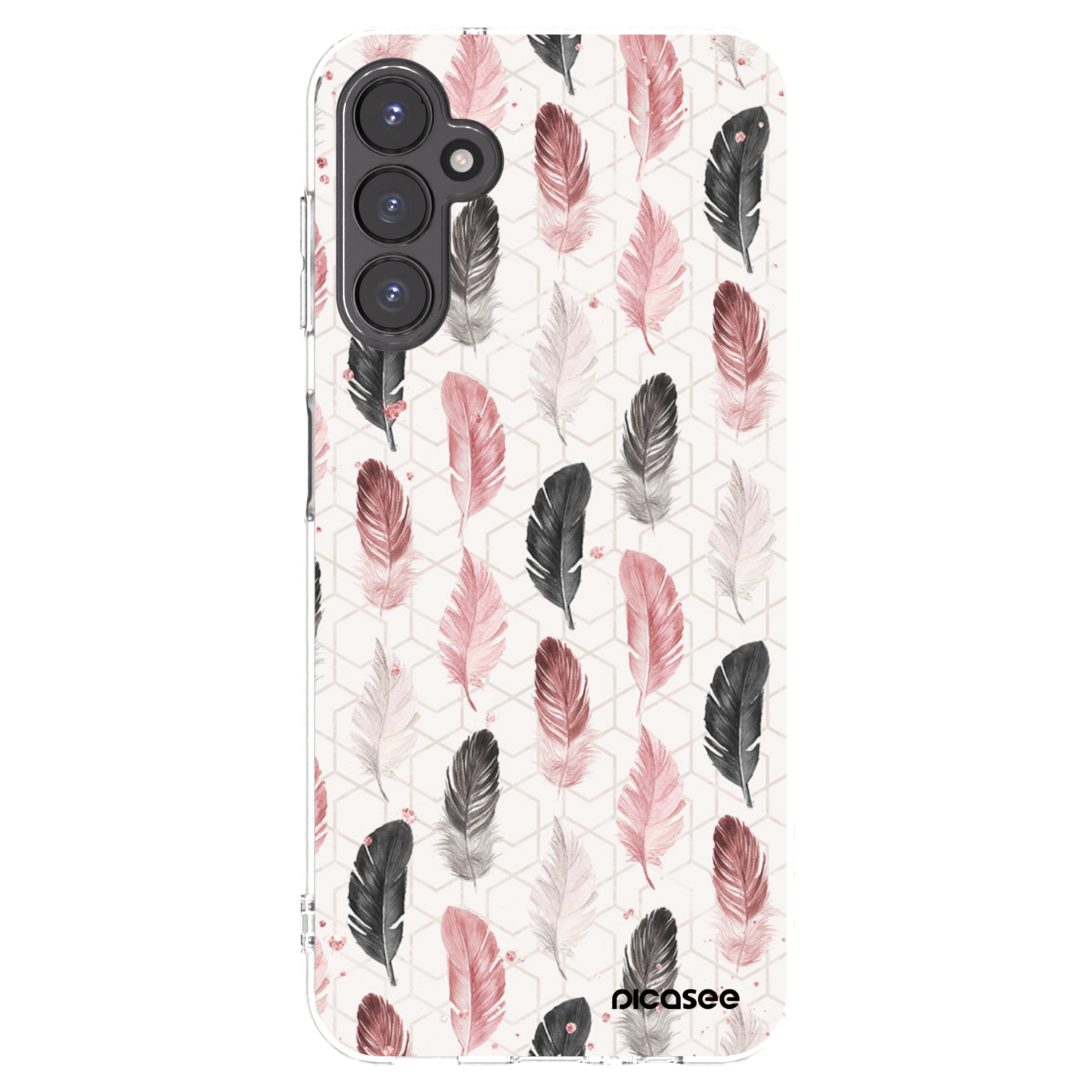 Picasee silikonska prozirna maskica za Samsung Galaxy A14 4G A145R - Feather 2