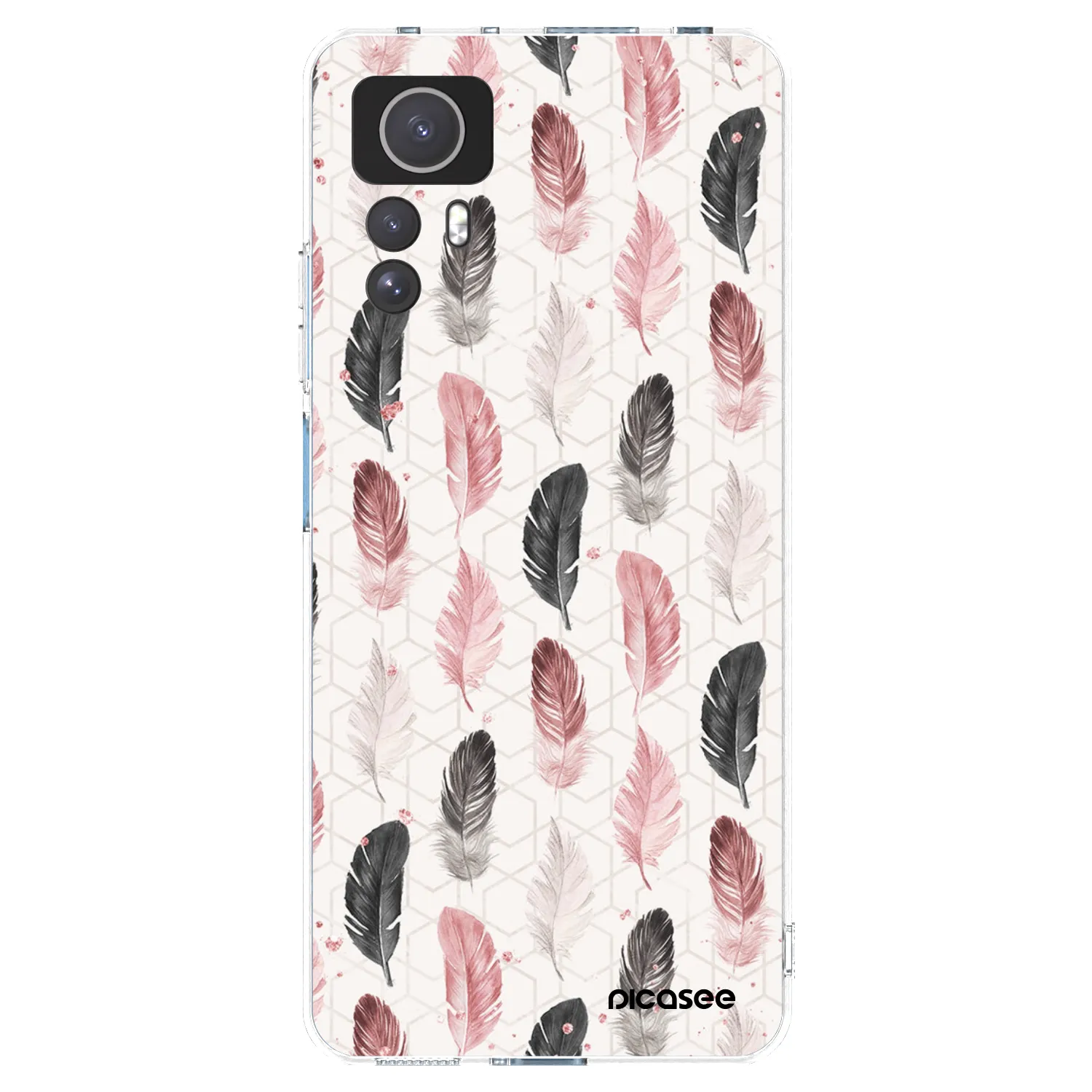 Picasee silikonska prozirna maskica za Xiaomi Redmi Note 12S - Feather 2