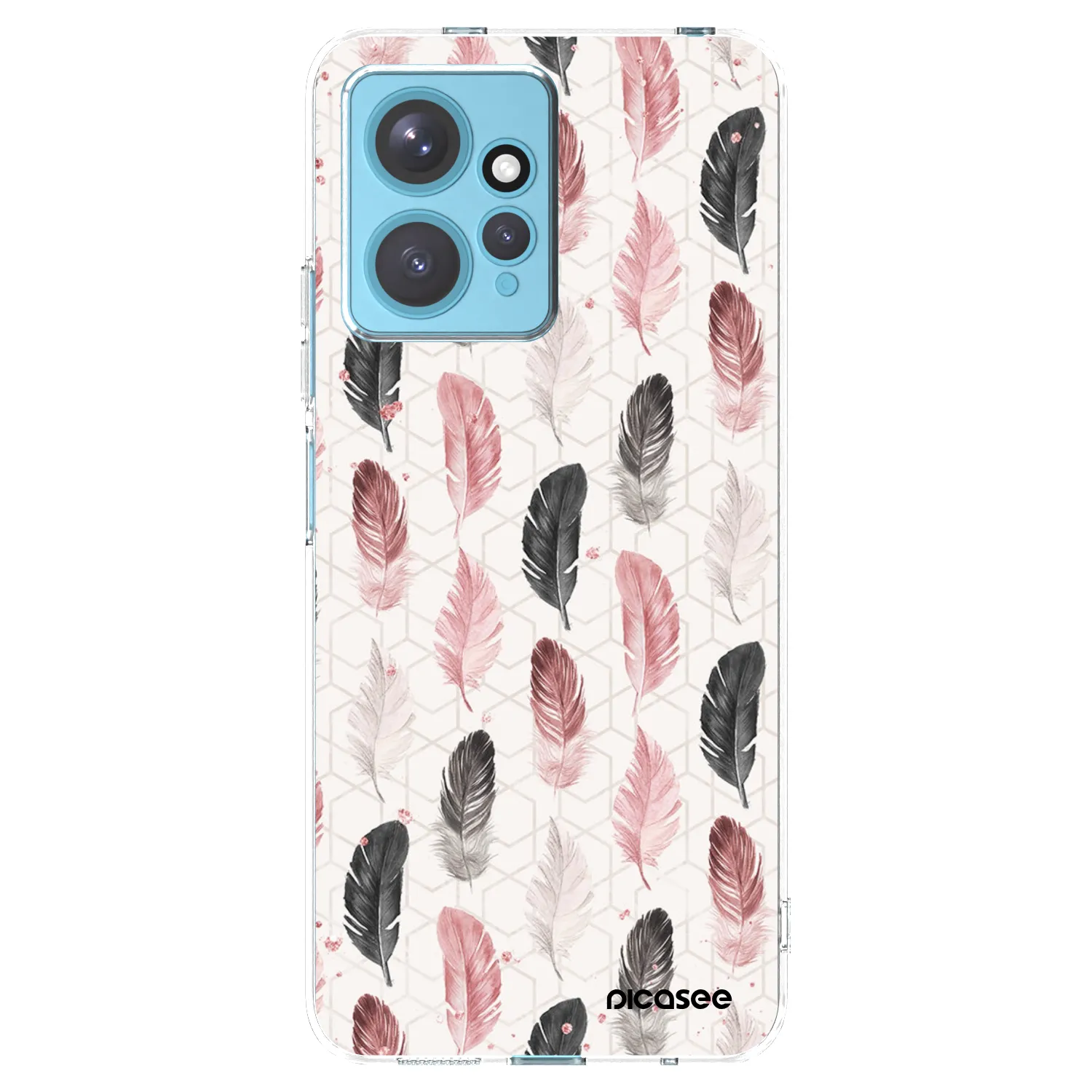 Picasee silikonska prozirna maskica za Xiaomi Redmi Note 12 4G - Feather 2
