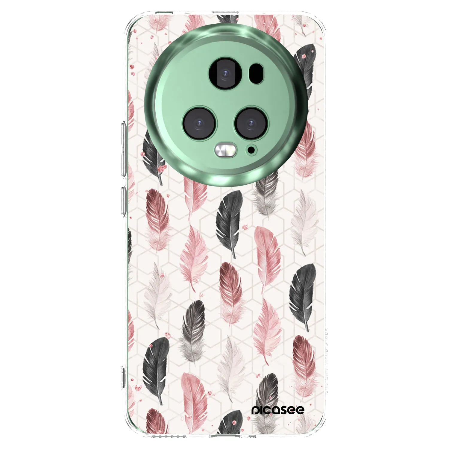 Picasee silikonska prozirna maskica za Honor Magic5 Pro - Feather 2