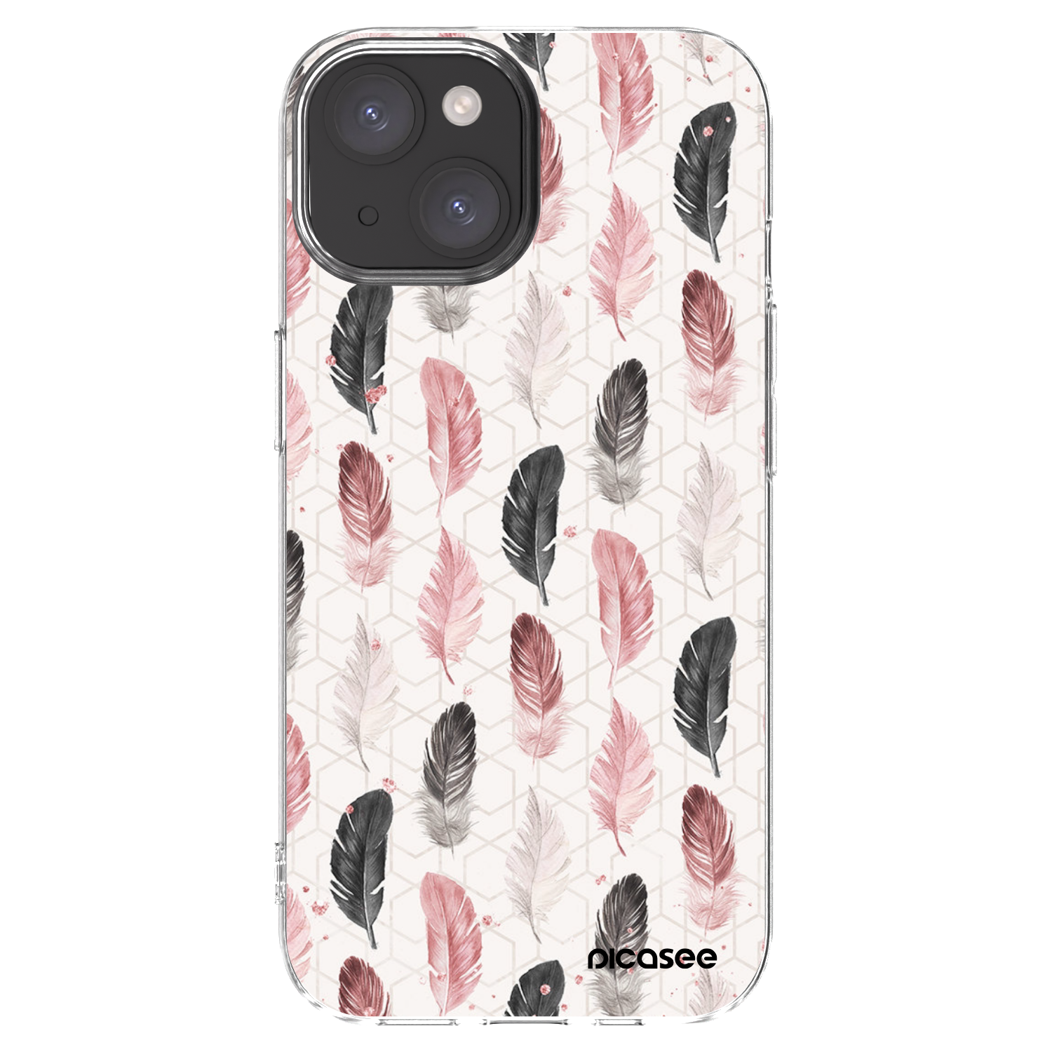 Picasee silikonska prozirna maskica za Apple iPhone 15 - Feather 2