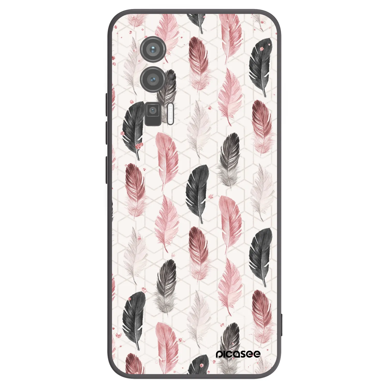Picasee crna silikonska maskica za Xiaomi Poco F5 Pro 5G - Feather 2
