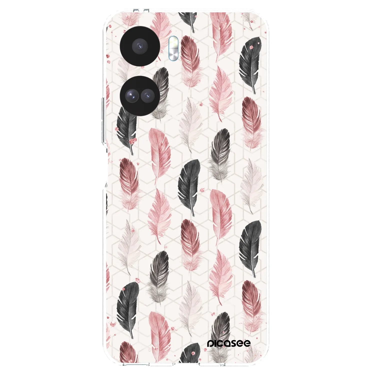 Picasee silikonska prozirna maskica za Honor 90 Lite 5G - Feather 2
