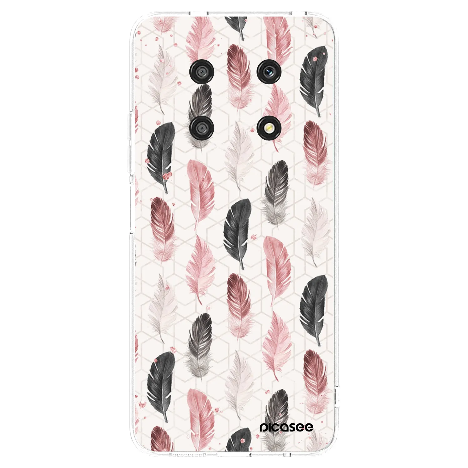 Picasee silikonska prozirna maskica za Honor Magic4 Lite 5G - Feather 2