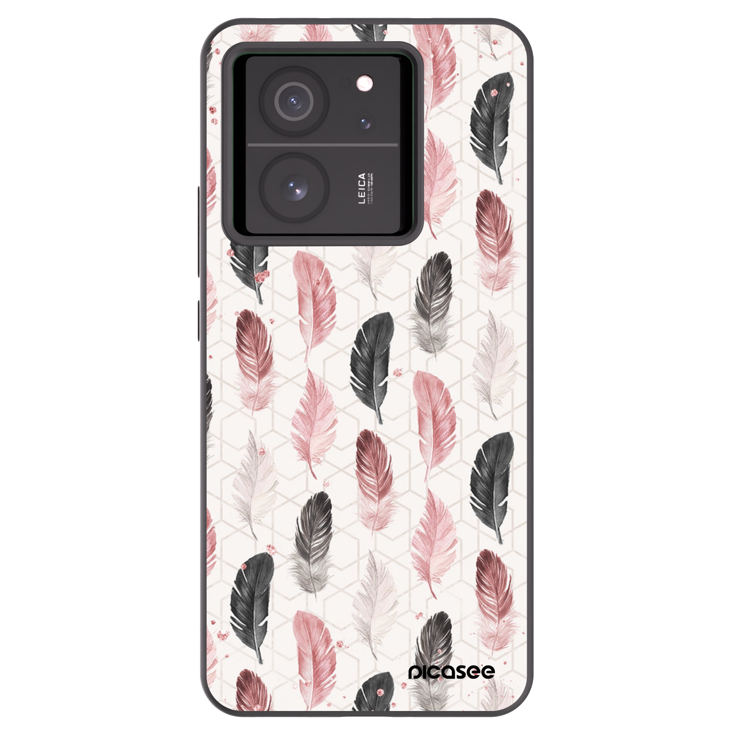 Picasee crna silikonska maskica za Xiaomi 13T - Feather 2