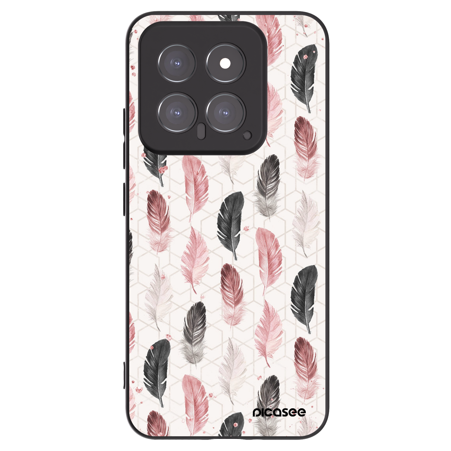 Picasee crna silikonska maskica za Xiaomi 14 - Feather 2