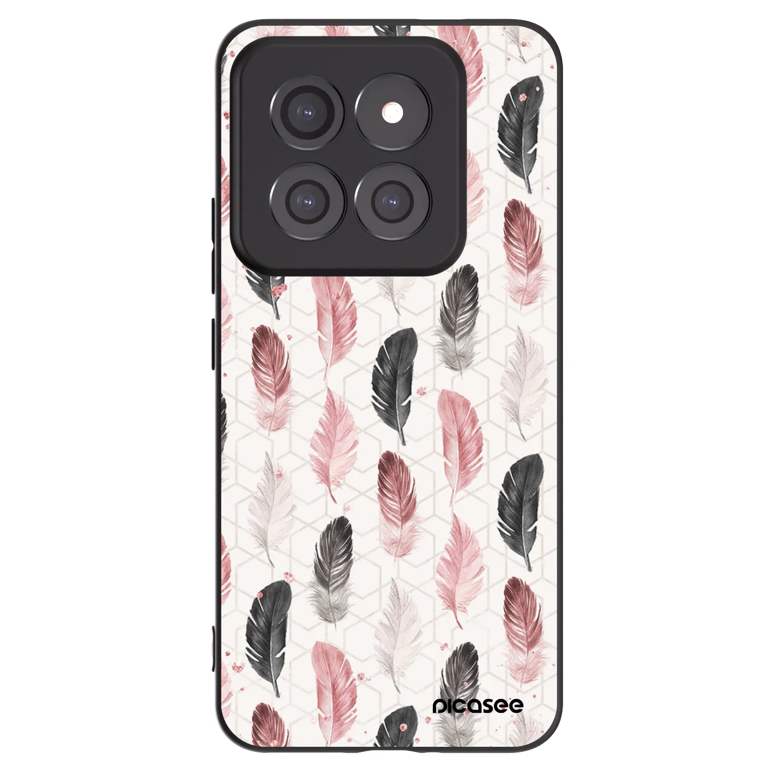 Picasee crna silikonska maskica za Xiaomi 14 Pro - Feather 2