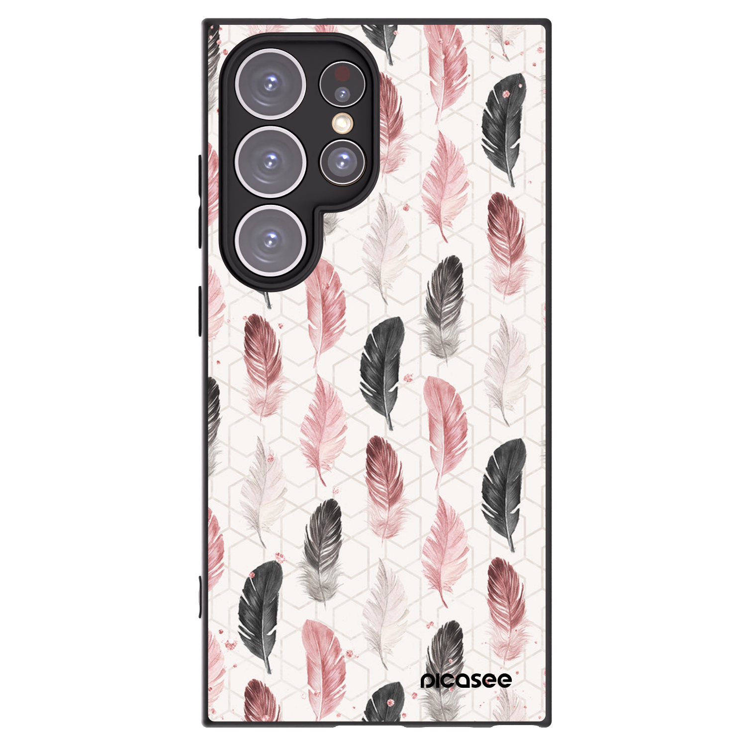 Picasee crna silikonska maskica za Samsung Galaxy S24 Ultra S928B 5G - Feather 2