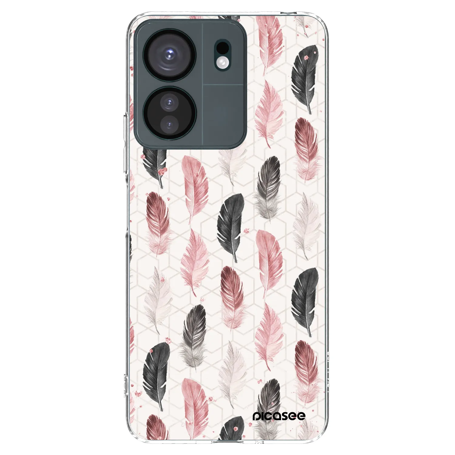 Picasee silikonska prozirna maskica za Xiaomi Redmi 13C 4G - Feather 2