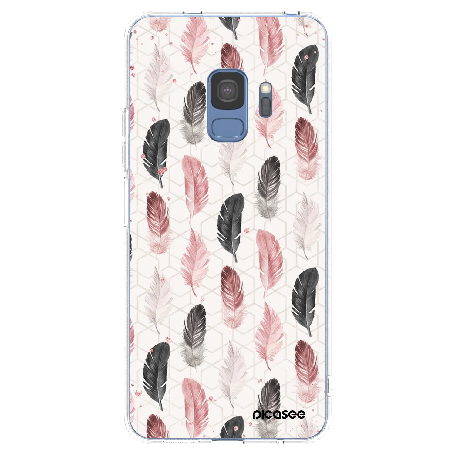Picasee silikonska prozirna maskica za Samsung Galaxy S9 G960F - Feather 2