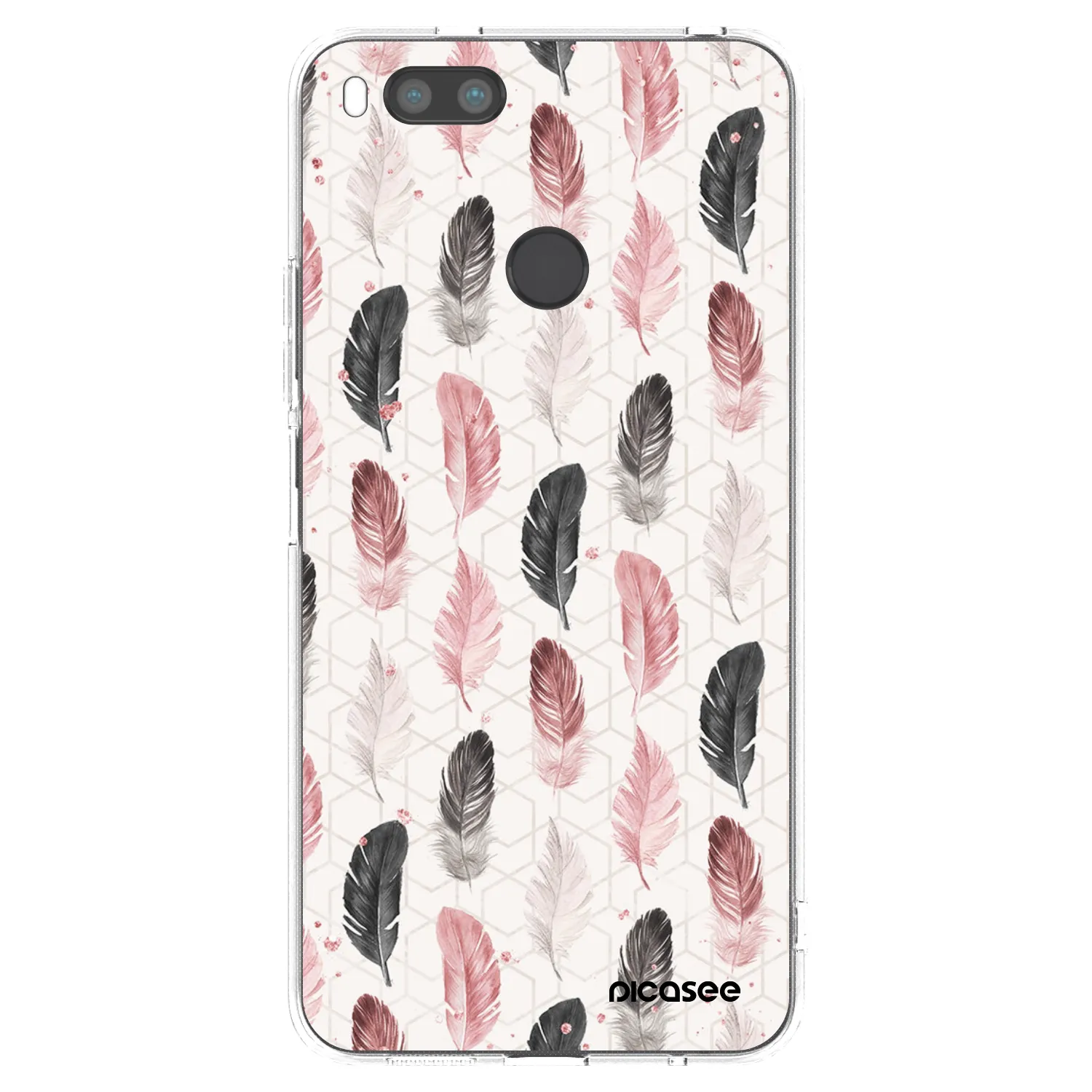 Picasee silikonska prozirna maskica za Xiaomi Mi A1 Global - Feather 2
