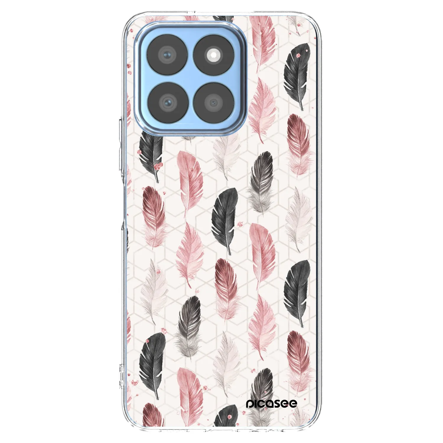 Picasee silikonska prozirna maskica za Honor X8b - Feather 2