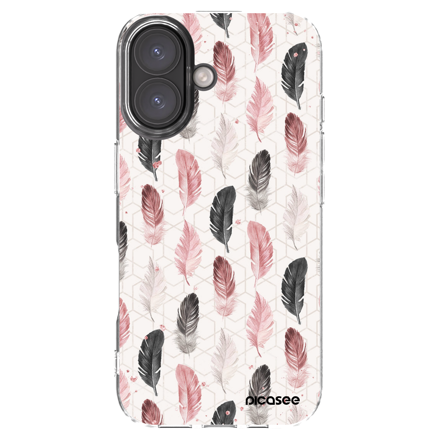 Picasee silikonska prozirna maskica za Apple iPhone 16 - Feather 2