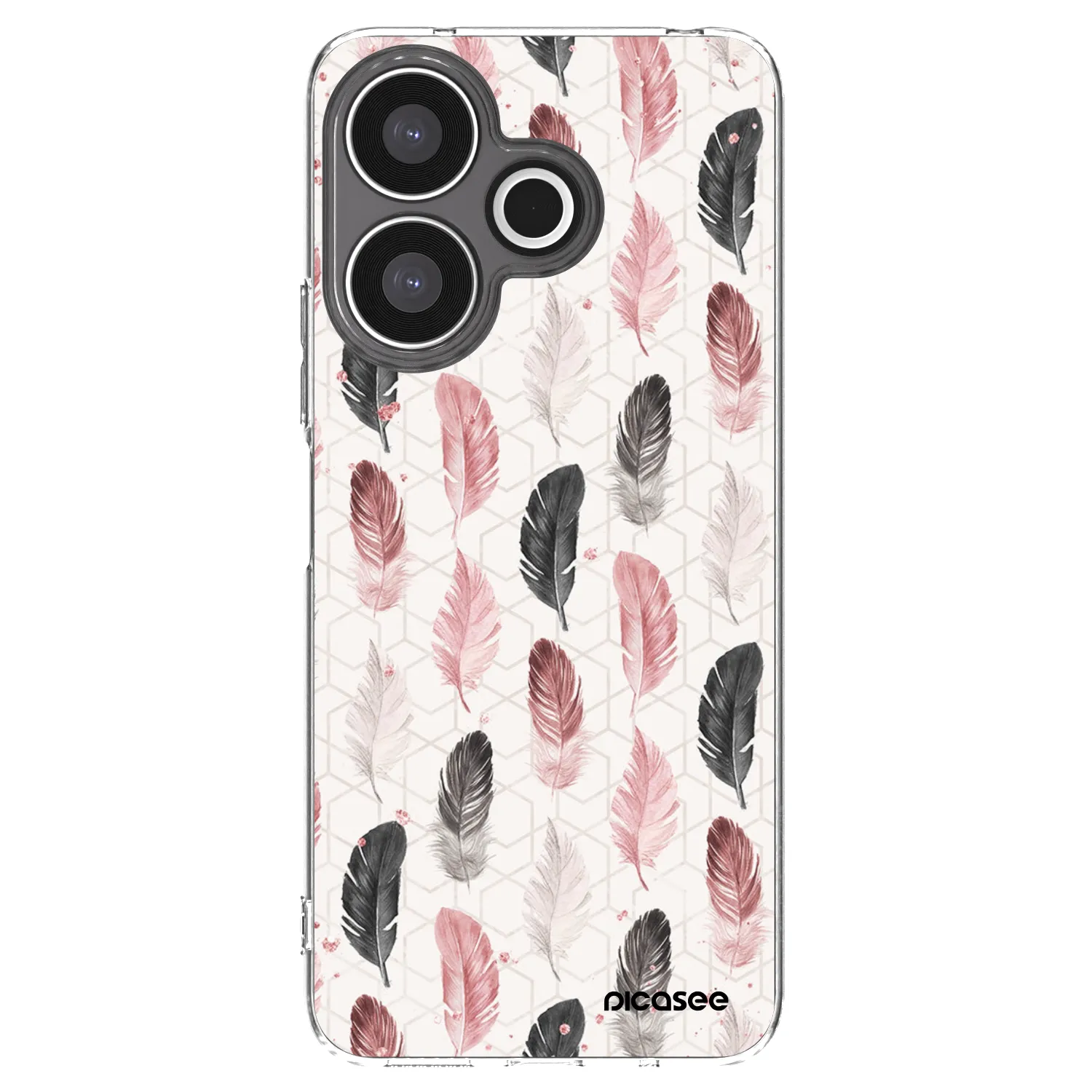 Picasee silikonska prozirna maskica za Xiaomi Redmi 13 4G - Feather 2