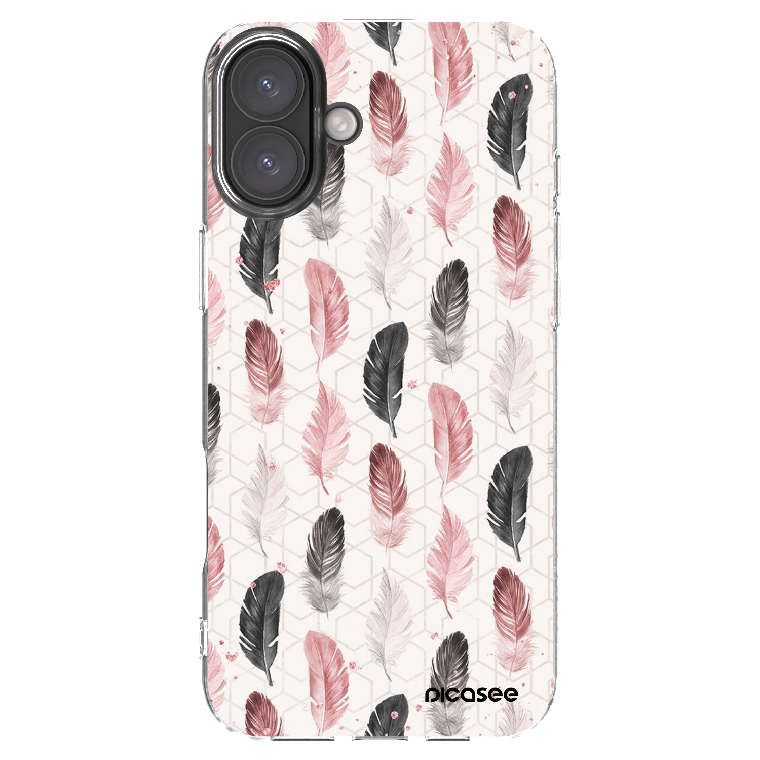 Picasee silikonska prozirna maskica za Apple iPhone 16 Plus - Feather 2