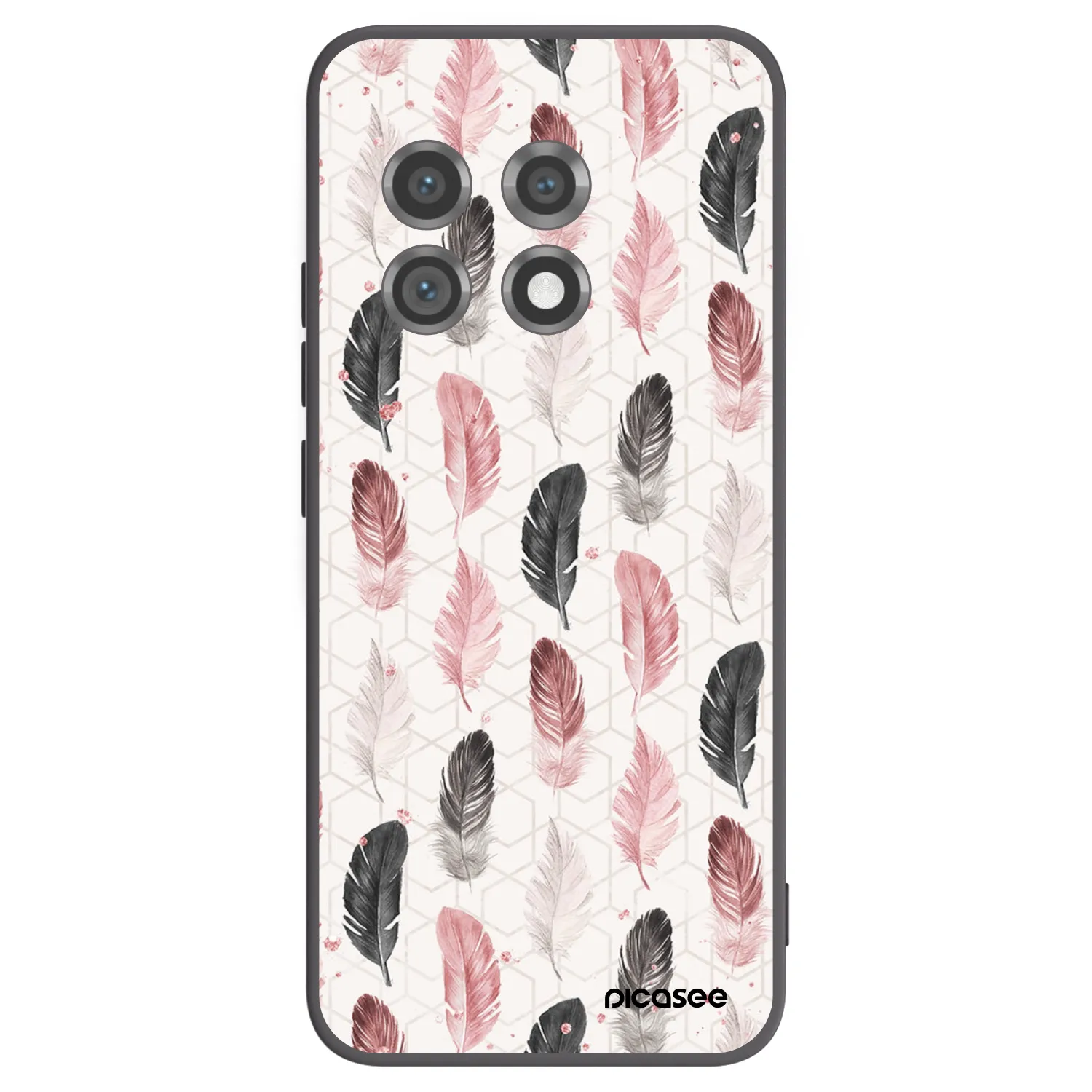 Picasee crna silikonska maskica za OnePlus 11 5G - Feather 2