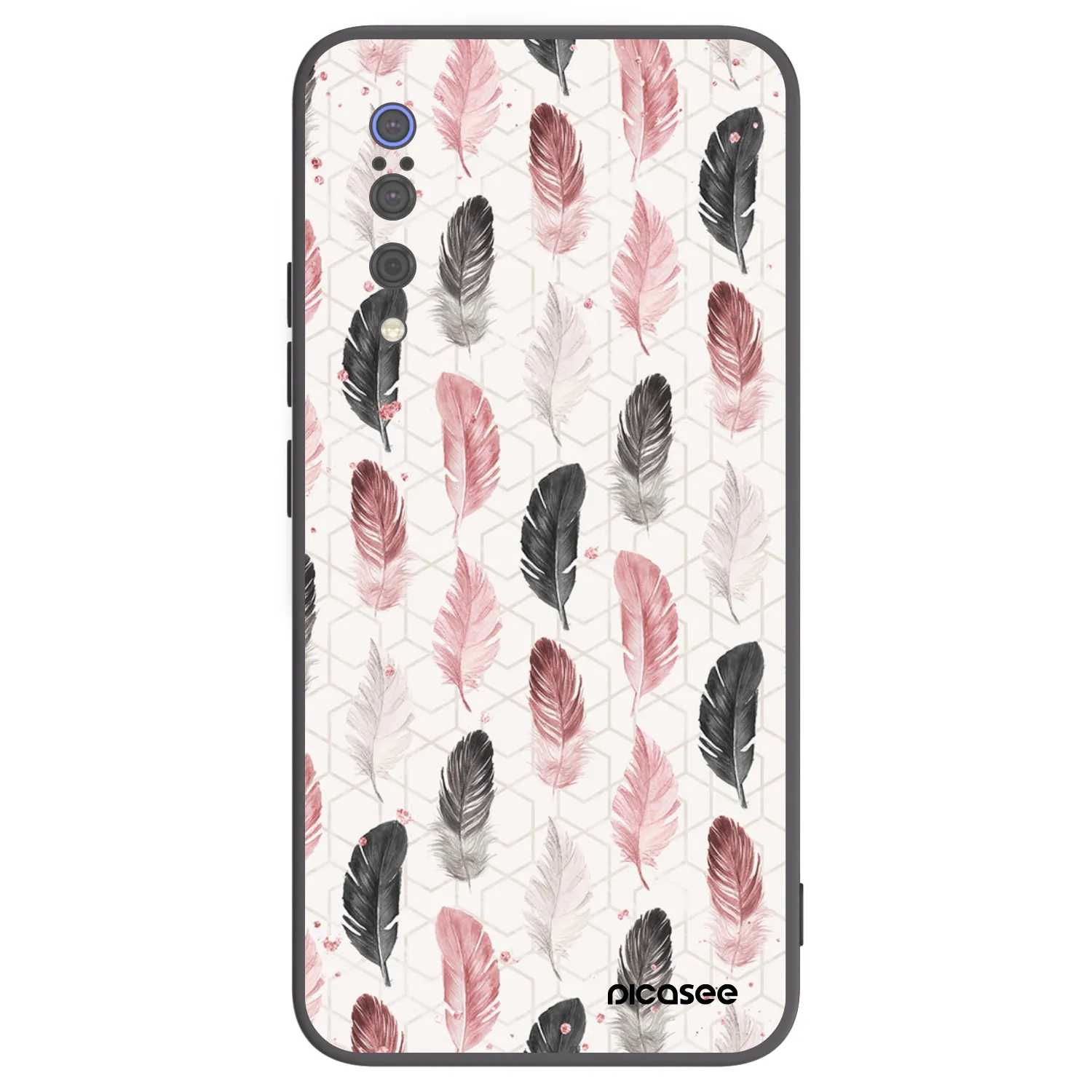 Picasee crna silikonska maskica za Xiaomi Mi 9 - Feather 2