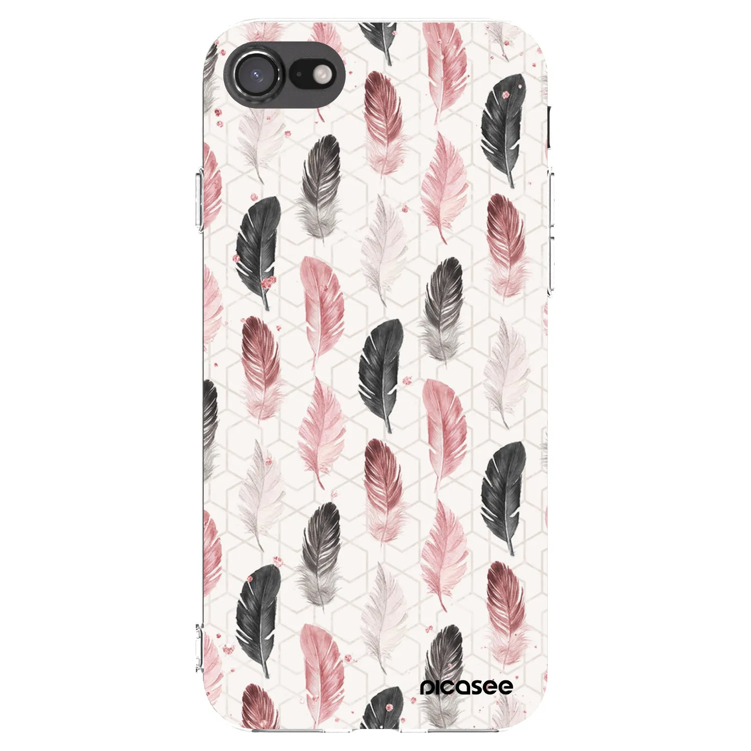 Picasee silikonska prozirna maskica za Apple iPhone 7 - Feather 2