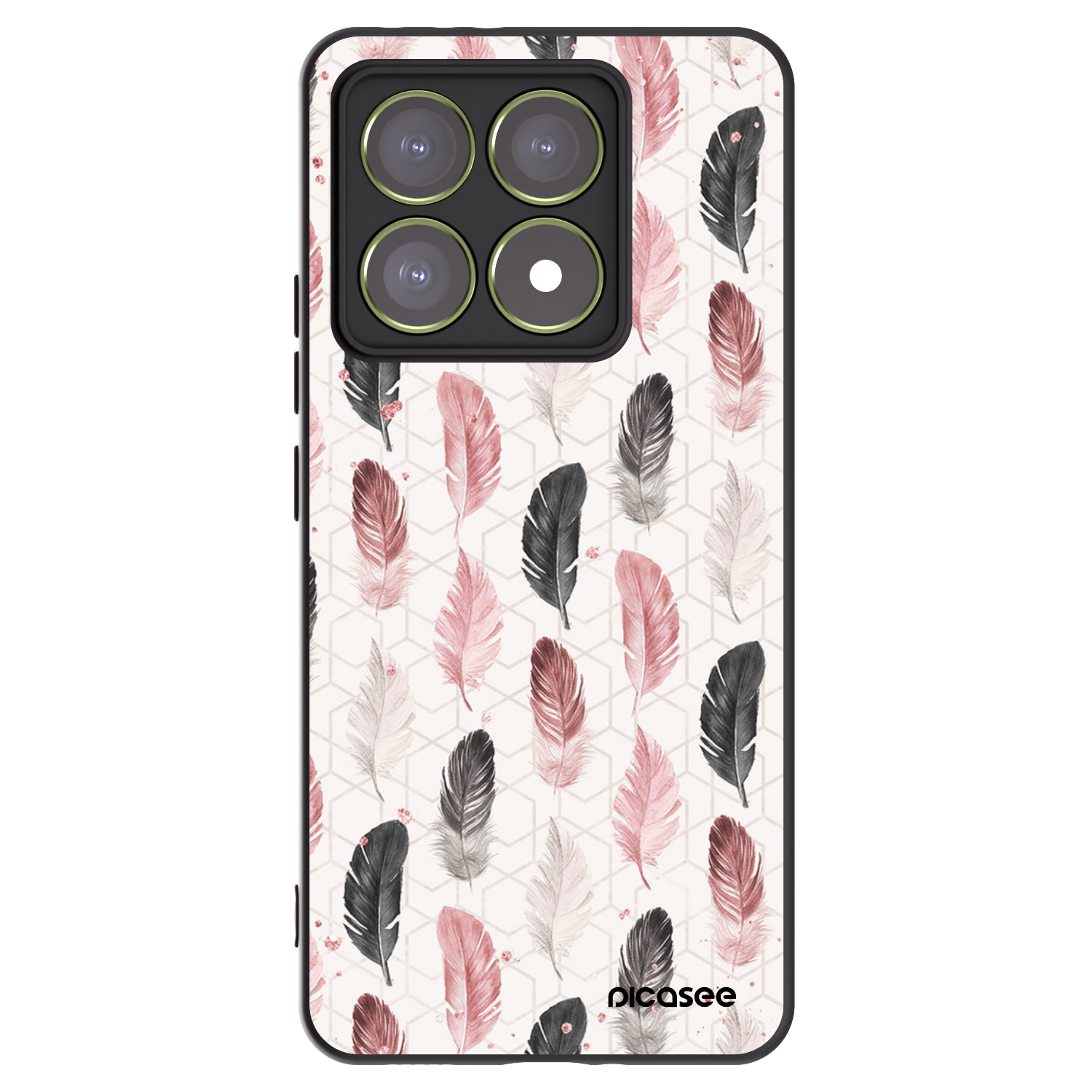 Picasee crna silikonska maskica za Xiaomi 14T - Feather 2